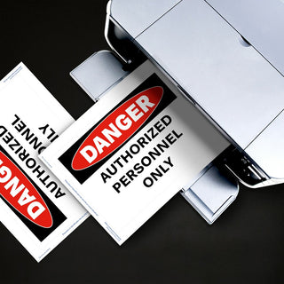 Avery Adhesive Printable Vinyl Signs - Waterproof - 5" Width x 7" Length - Permanent Adhesive - Rectangle - Laser - White - Vinyl - 1 / Sheet - 25 Total Sheets - 25 Total Label(s) - 25 Label - Print-to-the Edge, Permanent Adhesive, Customizable,