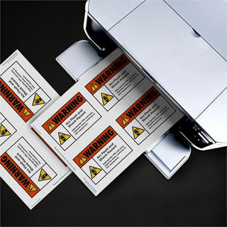 Avery Reflective Sign Labels - 3 1/2" Width x 5" Length - Permanent Adhesive - Rectangle - Laser - Silver - Film - 4 / Sheet - 10 Total Sheets - 40 Total Label(s) - 40 Label - Water Resistant