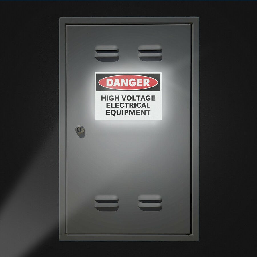 Avery Reflective Sign Labels - 5" Width x 7" Length - Permanent Adhesive - Rectangle - Laser - Silver - Film - 2 / Sheet - 10 Total Sheets - 20 Total Label(s) - 20 Label - Water Resistant