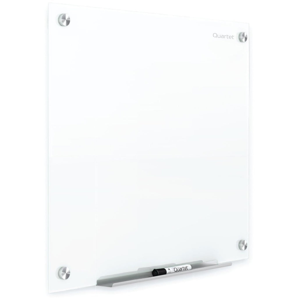 Brilliance Glass Dry-Erase Boards, 48 x 48, White Surface