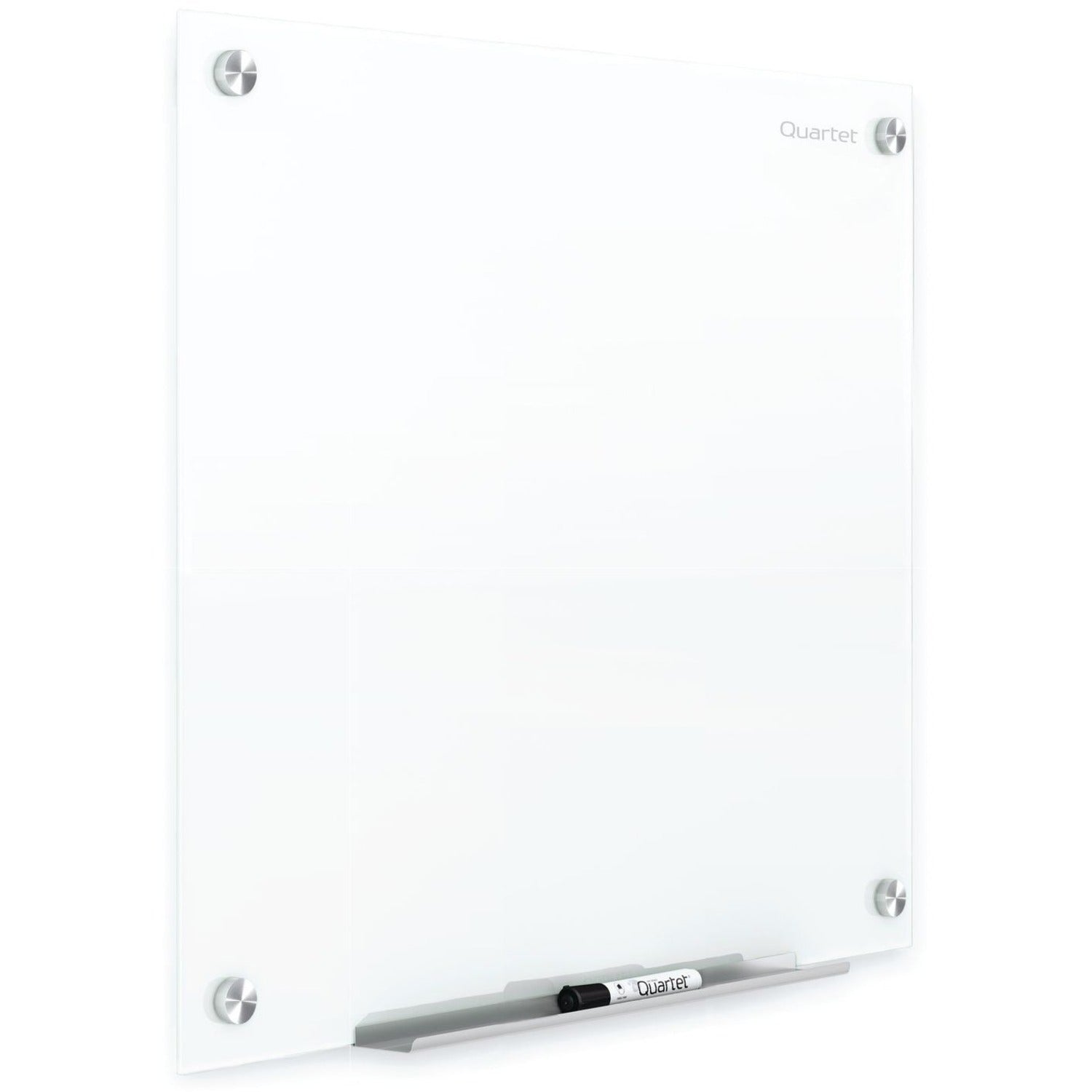 Brilliance Glass Dry-Erase Boards, 48 x 48, White Surface