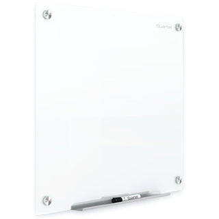 Brilliance Glass Dry-Erase Boards, 48 x 48, White Surface