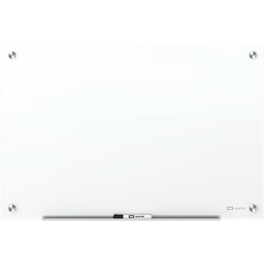 Brilliance Glass Dry-Erase Boards, 48 x 48, White Surface