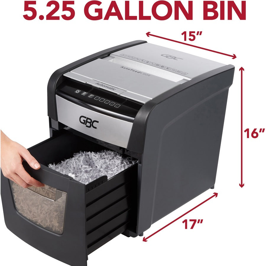 AutoFeed+ 60X Super Cross-Cut Home Shredder, 60 Auto/6 Manual Sheet Capacity
