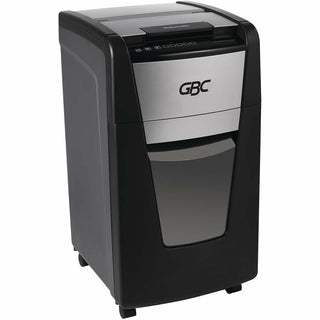 GBC AutoFeed+ Small Office Shredder, 230X, Super Cross-Cut, 230 Sheets - Continuous Shredder - Super Cross Cut - 10 Per Pass - for shredding Credit Card, Paper Clip, Staples, Paper - P-4 - 30 Minute Run Time - 16 gal Wastebin Capacity - Black