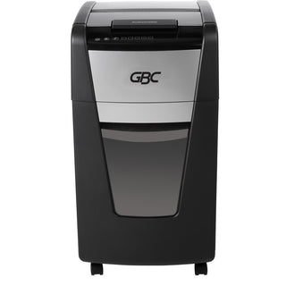 GBC AutoFeed+ Small Office Shredder, 230M, Micro-Cut, 230 Sheets - Continuous Shredder - Micro Cut - 8 Per Pass - for shredding Credit Card, Paper Clip, Staples, Paper - P-5 - 30 Minute Run Time - 16 gal Wastebin Capacity - Black