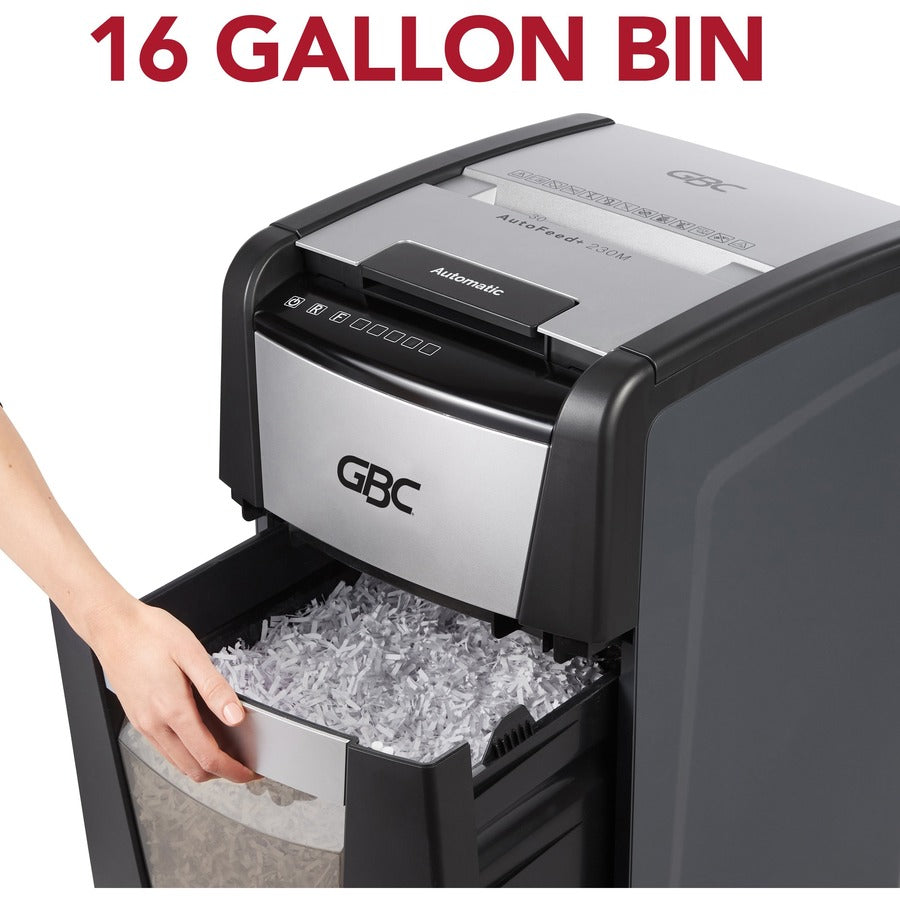 AutoFeed+ 300X Super Cross-Cut Office Shredder, 300 Auto/10 Manual Sheet Capacity