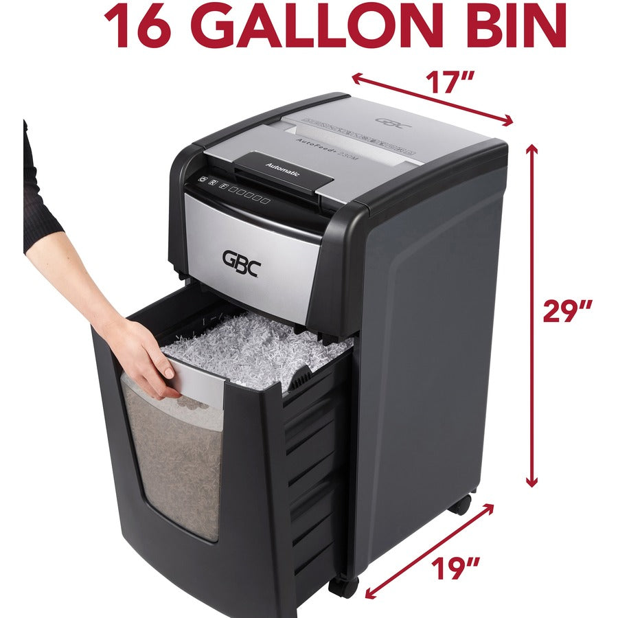 AutoFeed+ 300M Micro-Cut Office Shredder, 300 Auto/8 Manual Sheet Capacity