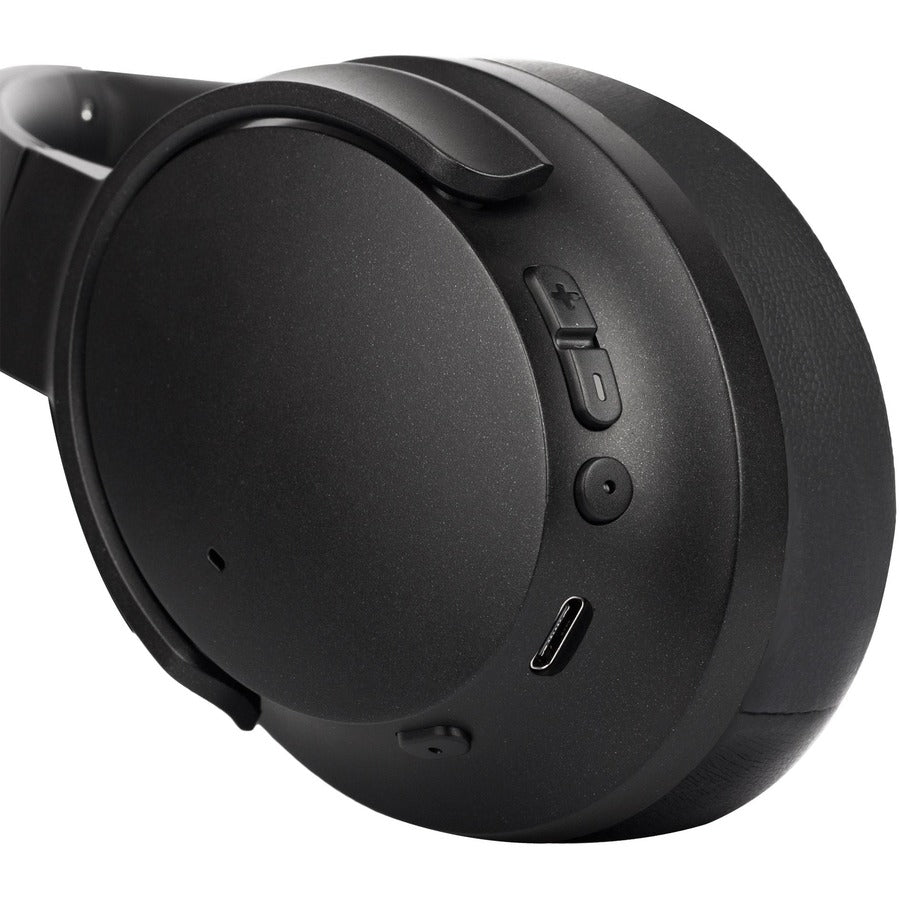 SYNERGY HD Wireless Noise Cancelling Headphones Bluetooth Headset with Microphone, 4 ft Cord, Black