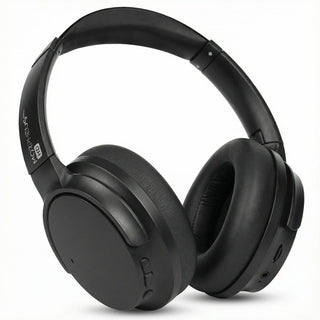 SYNERGY HD Wireless Noise Cancelling Headphones Bluetooth Headset with Microphone, 4 ft Cord, Black