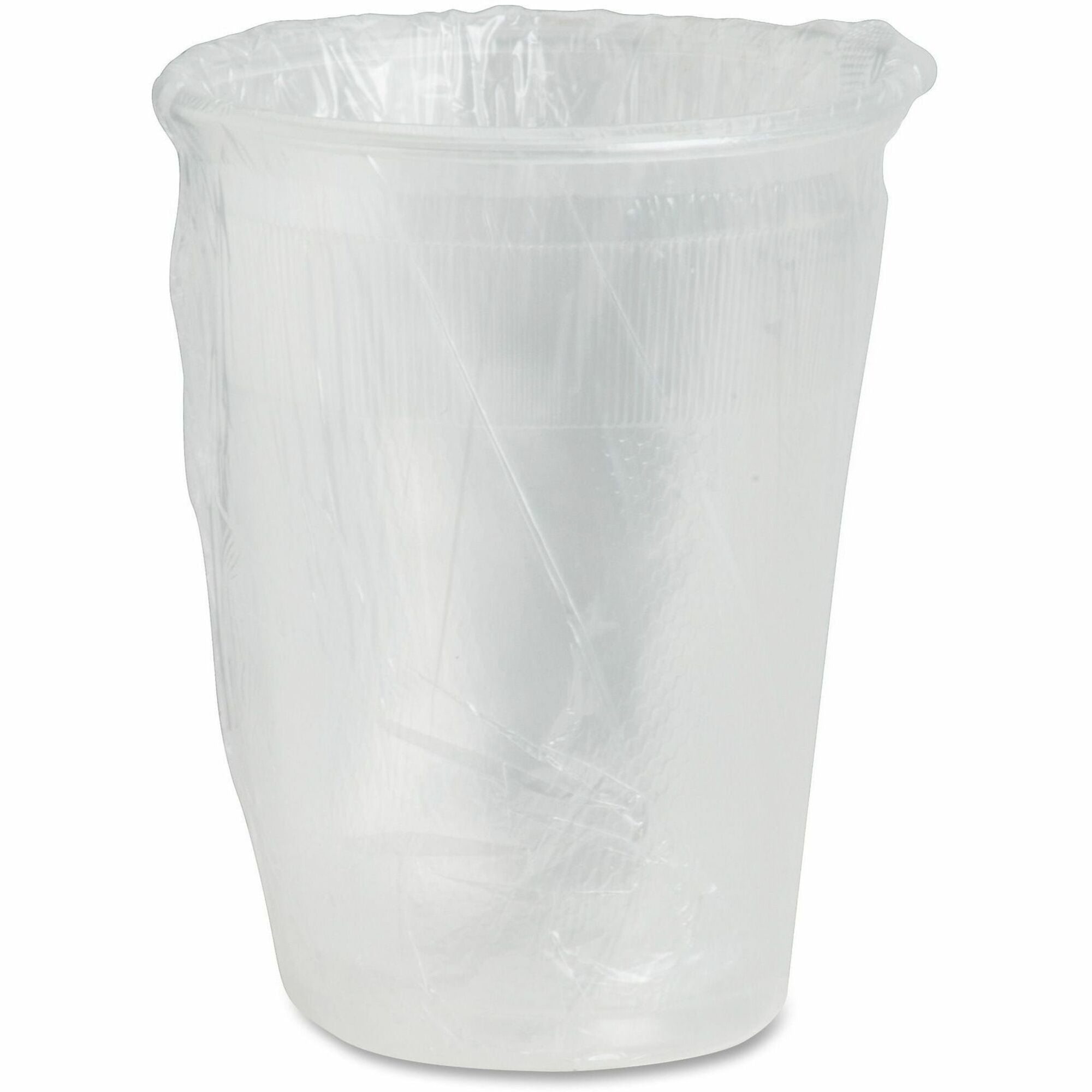 Coffee Pro 9oz Individually Wrapped Plastic Cups - 1000 / Carton - Red, Clear - Plastic, Polyethylene - Cold Drink - 1