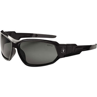 Skullerz Loki Safety Glasses/Goggles, Black Frame/Smoke Lens, Nylon/Polycarb - 1