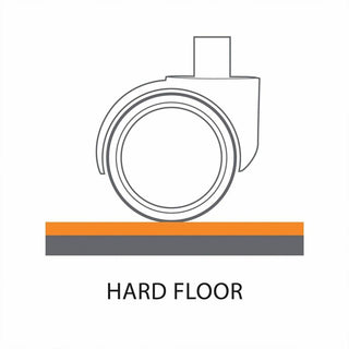 Sit or Stand Mat for Carpet or Hard Floors, 36 x 53 with Lip, Clear/Black