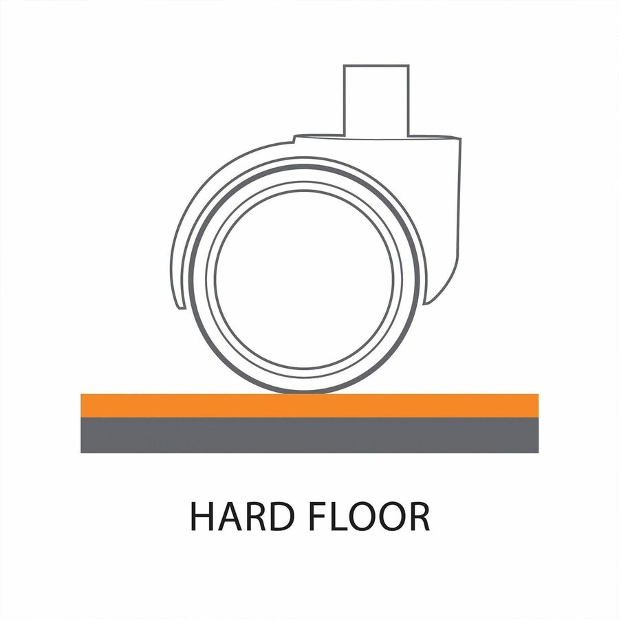 Sit or Stand Mat for Carpet or Hard Floors, 36 x 53 with Lip, Clear/Black