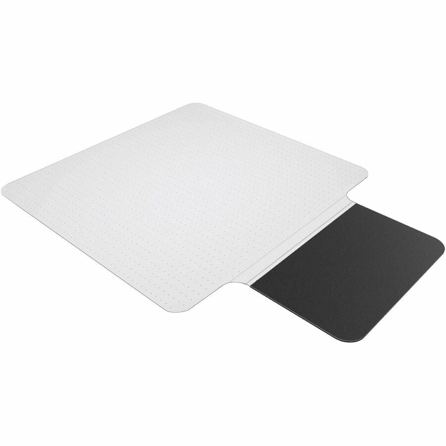 Sit or Stand Mat for Carpet or Hard Floors, 36 x 53 with Lip, Clear/Black