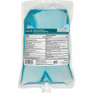 Betco Advanced Hand Sanitizer Foam Refill - Citrus Scent - 33.8 fl oz (1000 mL) - Kill Germs - Hand - Moisturizing - Light Blue - Residue-free, Anti-irritant, Non-drying, Non-sticky - 6 / Carton