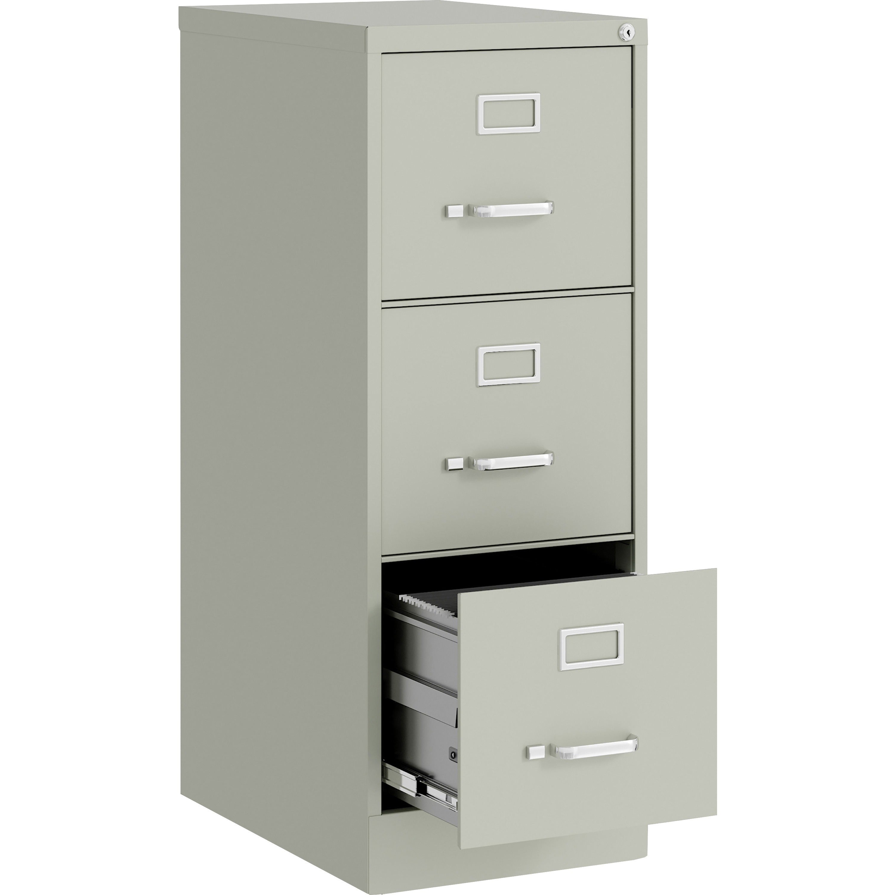 lorell-fortress-series-22-commercial-grade-vertical-file-cabinet-15-x-22-x-402-3-x-drawers-for-file-letter-vertical-ball-bearing-suspension-removable-lock-pull-handle-wire-management-light-gray-steel-recycled_llr42298 - 4