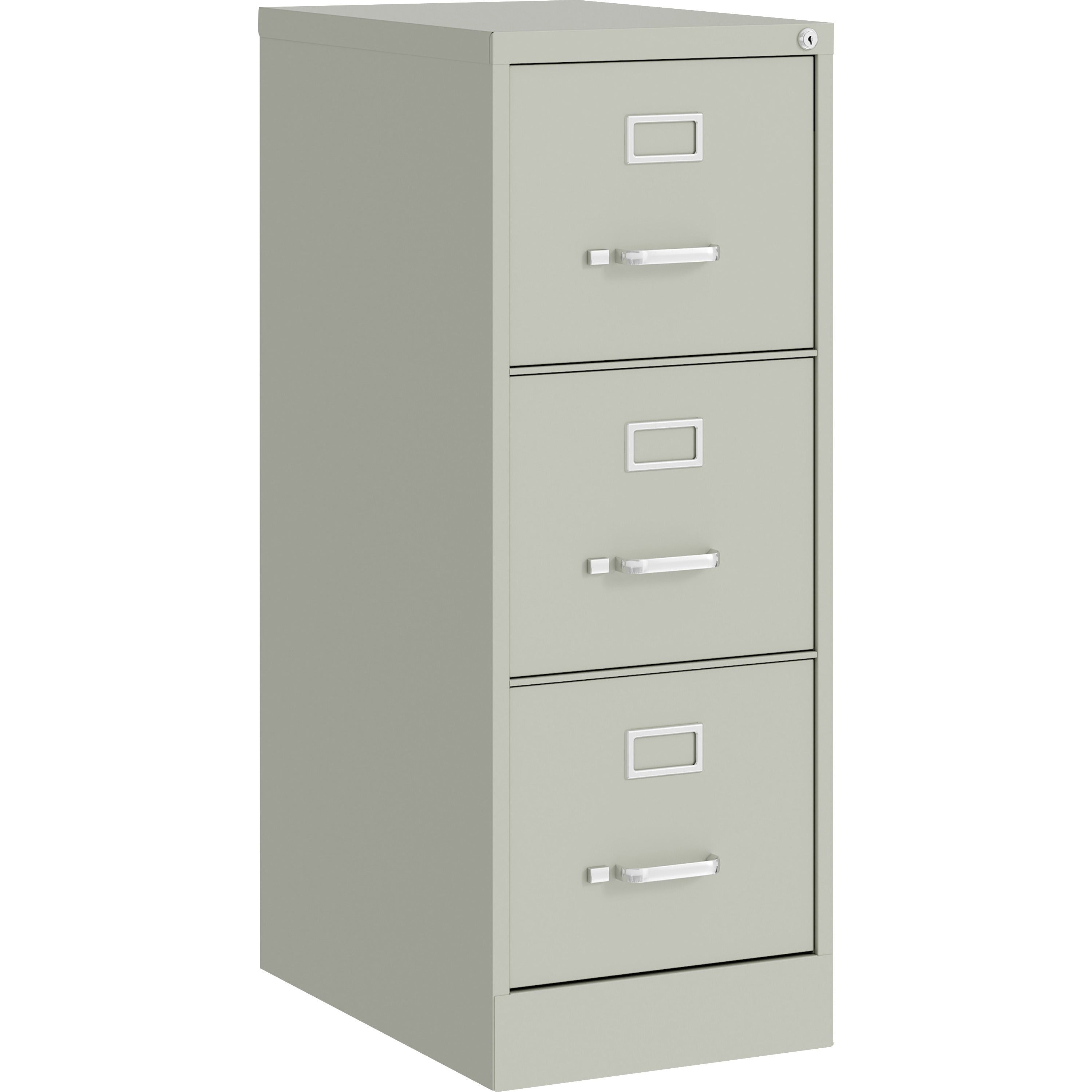 lorell-fortress-series-22-commercial-grade-vertical-file-cabinet-15-x-22-x-402-3-x-drawers-for-file-letter-vertical-ball-bearing-suspension-removable-lock-pull-handle-wire-management-light-gray-steel-recycled_llr42298 - 1