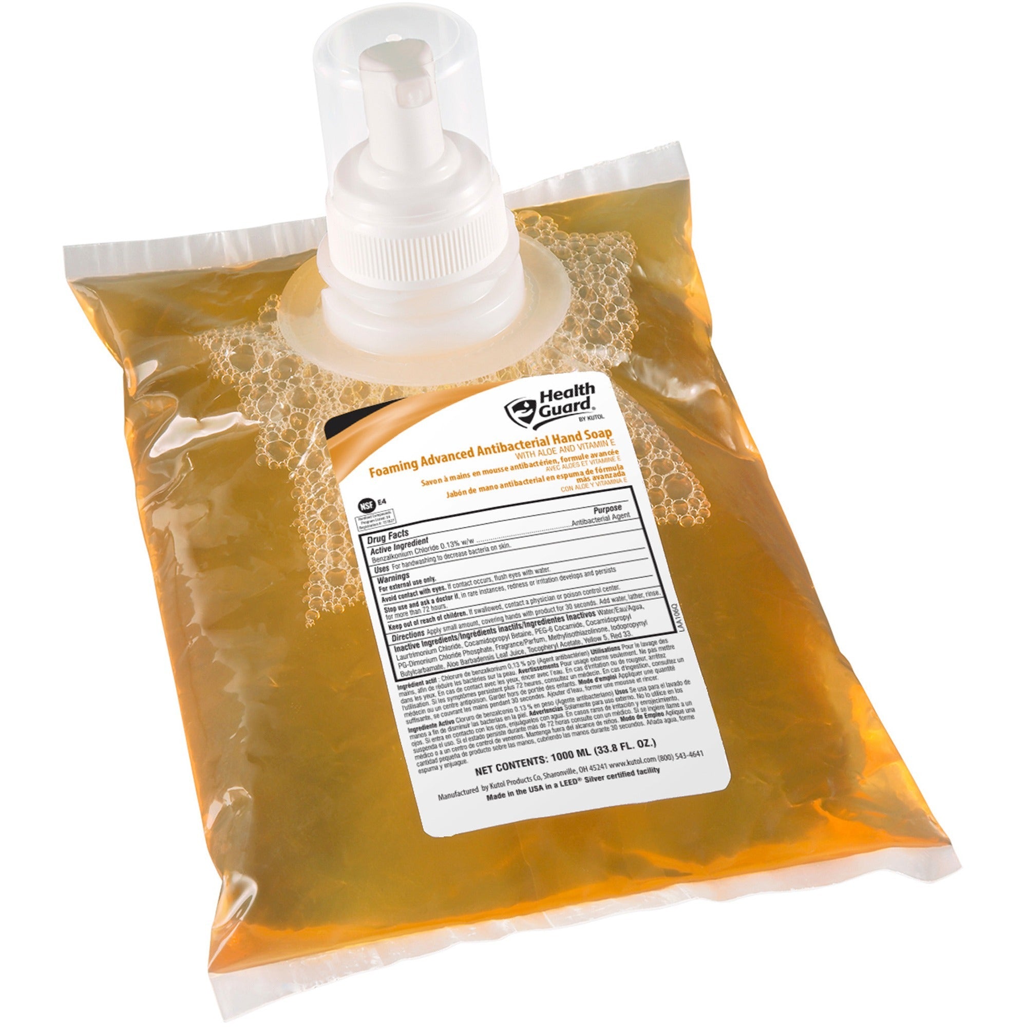 health-guard-foam-antibacterial-soap-citrus-spice-scentfor-338-fl-oz-1000-ml-kill-germs-soil-remover-skin-hand-antibacterial-amber-triclosan-free-6-carton_kut21341 - 1