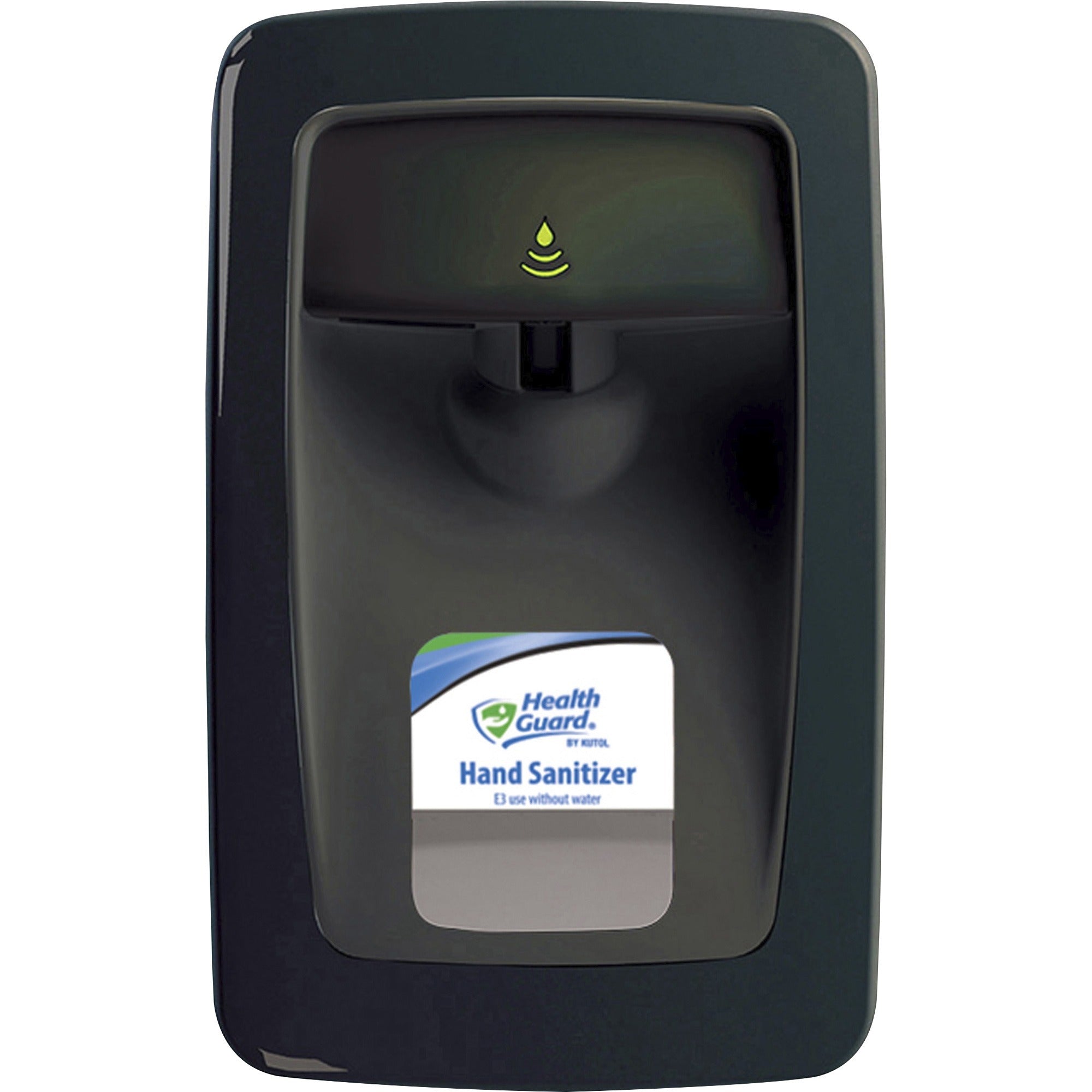 health-guard-designer-series-no-touch-dispenser-automatic-106-quart-capacity-support-4-x-c-battery-touch-free-key-lock-refillable-black-1each_kutns011bk31 - 1