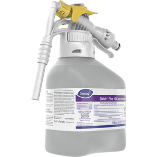 Diversey Oxivir Five 16 Concentrate Cleaner - Ready-To-Use/Concentrate - 50.7 fl oz (1.6 quart) - Characteristic Scent - 2 / Box - Fast Acting, VOC-free, NPE-free, Virucidal, Bactericide, Fungicide, Fragrance-free - Clear