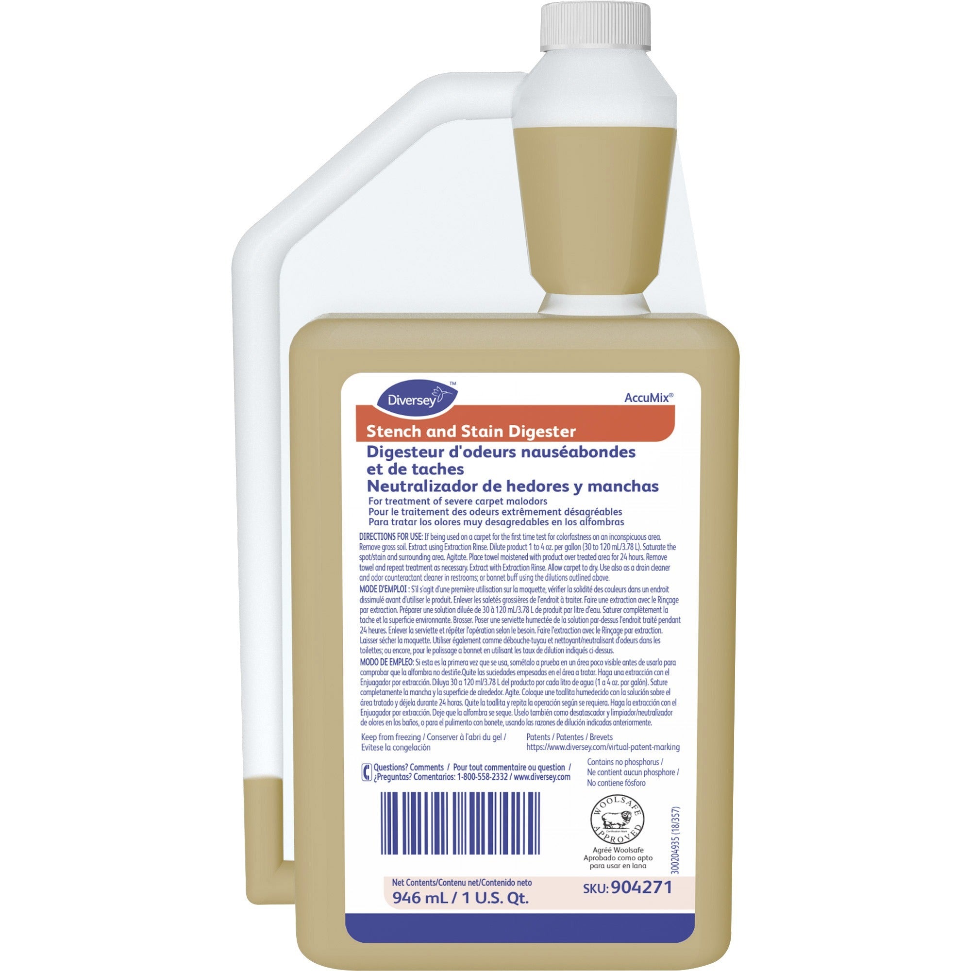 diversey-stench-&-stain-digester-32-fl-oz-1-quart-floral-scent-6-carton-tan_dvo904271 - 1