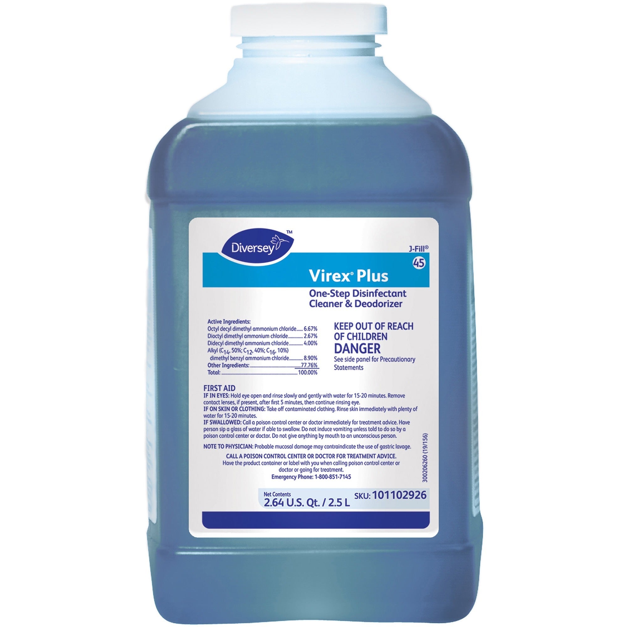 diversey-virex-plus-disinfectant-cleaner-concentrate-845-fl-oz-26-quart-surfactant-scent-2-carton-bactericide-virucidal-fungicide-deodorize-blue_dvo101102926 - 1