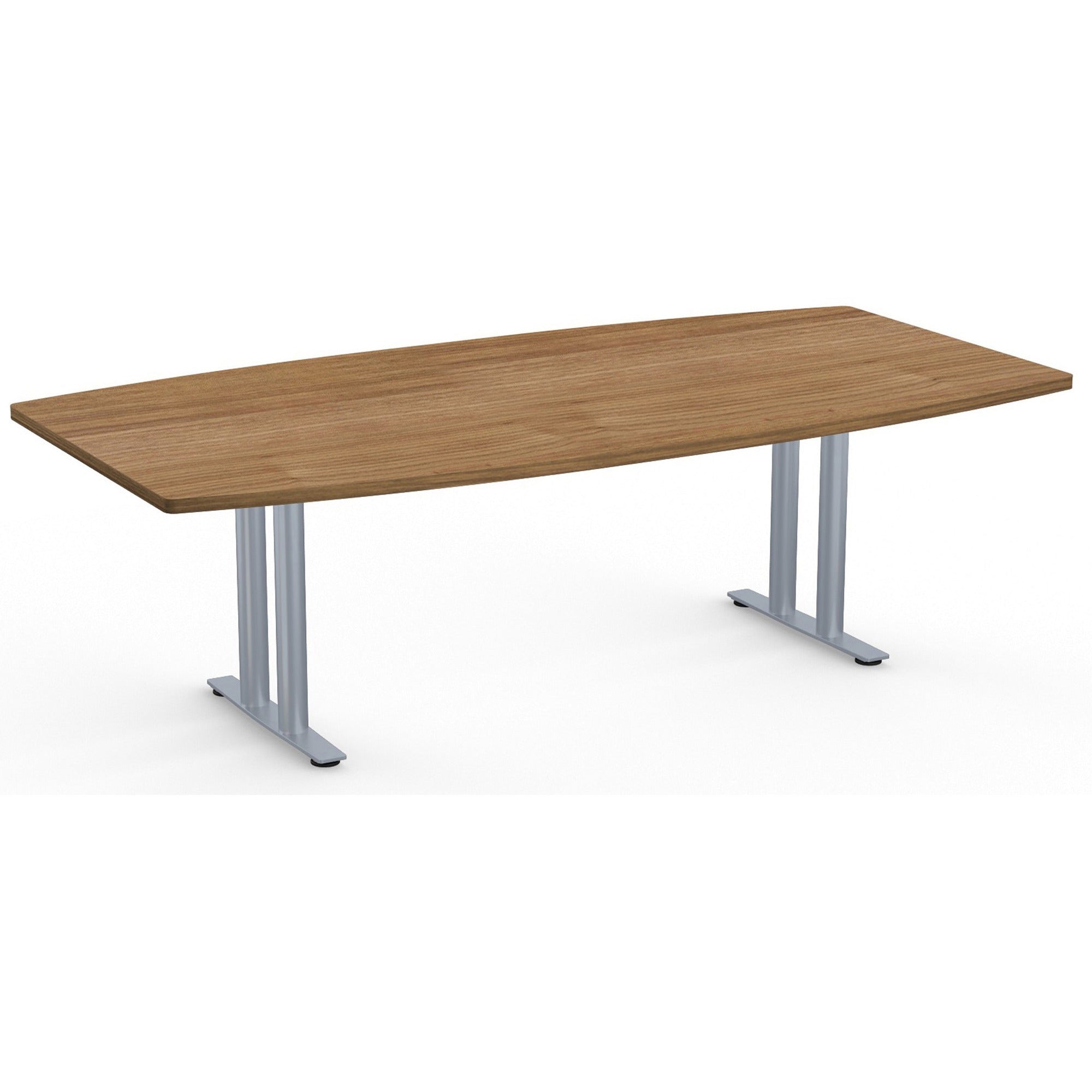 Special-T Sienna Conference Table Component - For - Table TopRiver Cherry Boat Top - T-shaped Base - 96" Table Top Length x 48" Table Top Width - 29" Height - Assembly Required - High Pressure Laminate (HPL) - 1 Each