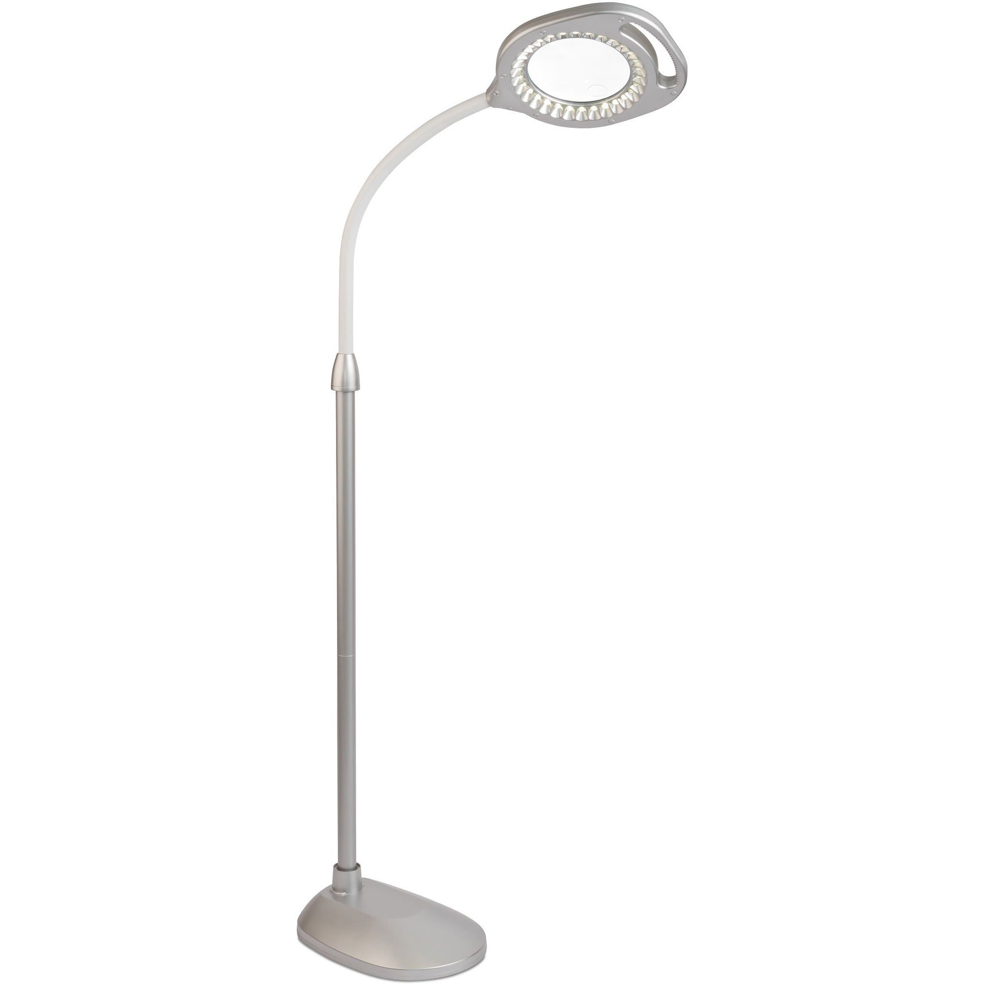 ottlite-led-magnifier-floor-&-table-light-548-height-led-bulb-glare-free-light-flexible-neck-handle-adjustable-height-240-lm-lumens-floor-mountable-table-top-for-table_ottcs43828w - 1