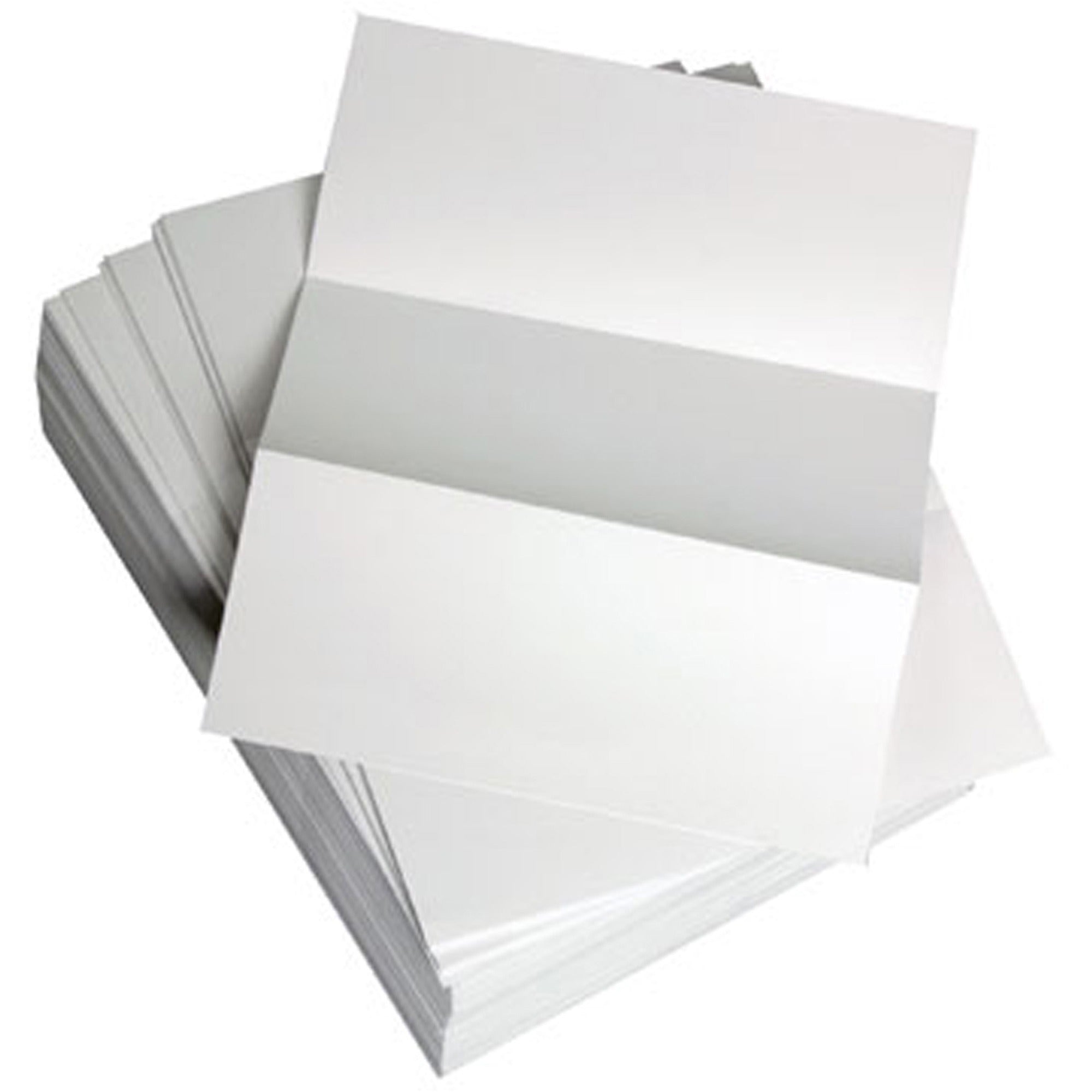 Custom Cut-Sheet Copy Paper, 92 Bright, Micro-Perforated Every 3.66", 20 lb Bond Weight, 8.5 x 11, White, 500/Ream