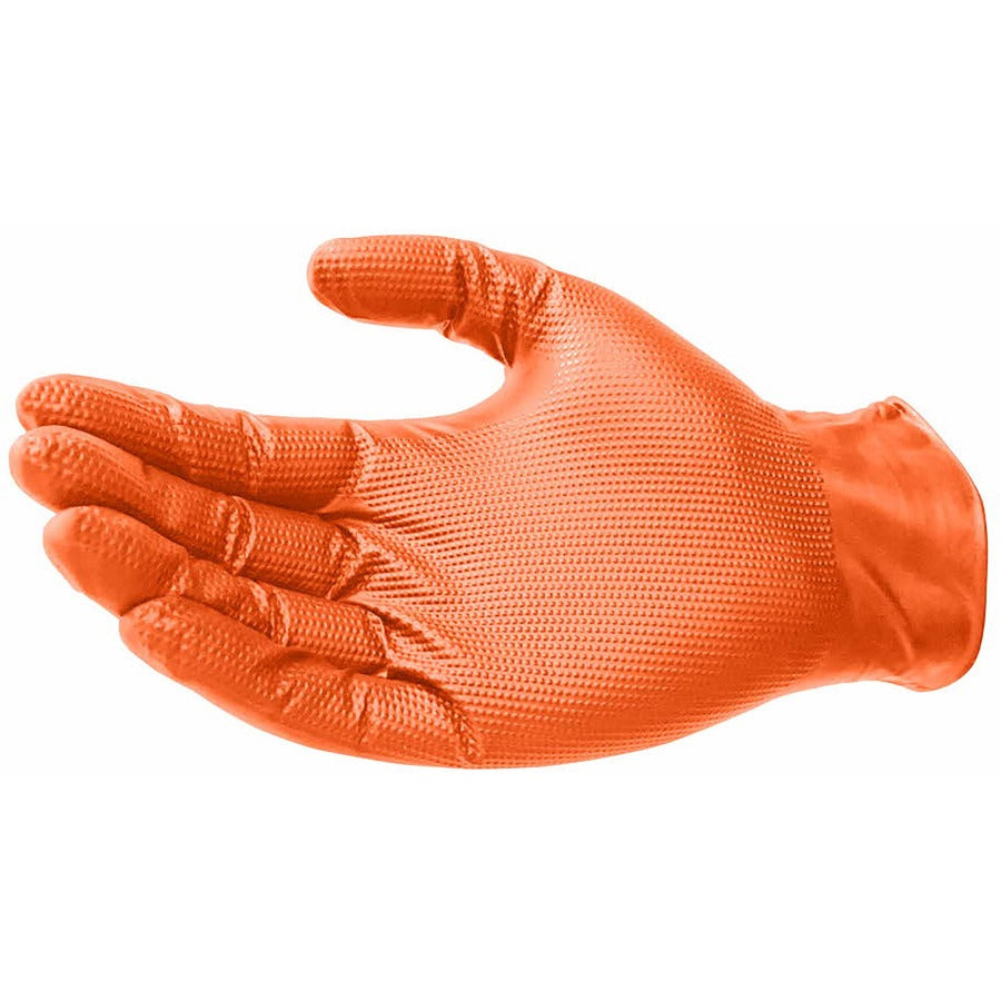 venom-maximum-grip-nitrile-gloves-chemical-protection-universal-size-diamond-textured-orange-embossed-non-slip-grip-chemical-resistant-rip-resistant-puncture-resistant-tear-resistant-for-painting-chemical-cleaning-soap-1-each-_miiven6085 - 2