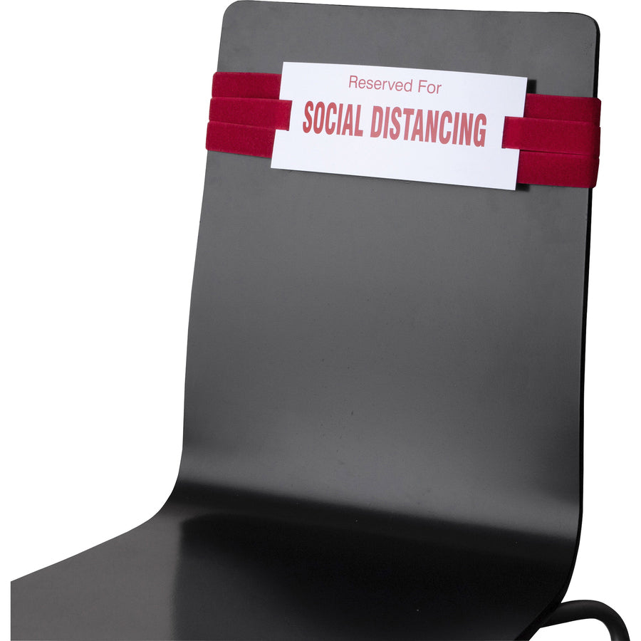 advantus-social-distancing-chair-strap-sign-10-box-reserved-for-social-distancing-print-message-laminated-adjustable-multicolor_avt98057 - 2