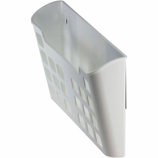 Officemate Magnetplus Magnetic File Pocket - 6.7" Height x 13.6" Width x 2.5" Depth - Magnetic, Suction Cup, Damage Resistant, Front Cut-out - White - Plastic - 1 Each - 3