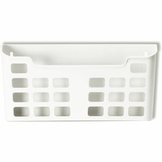 Officemate Magnetplus Magnetic File Pocket - 6.7" Height x 13.6" Width x 2.5" Depth - Magnetic, Suction Cup, Damage Resistant, Front Cut-out - White - Plastic - 1 Each - 5