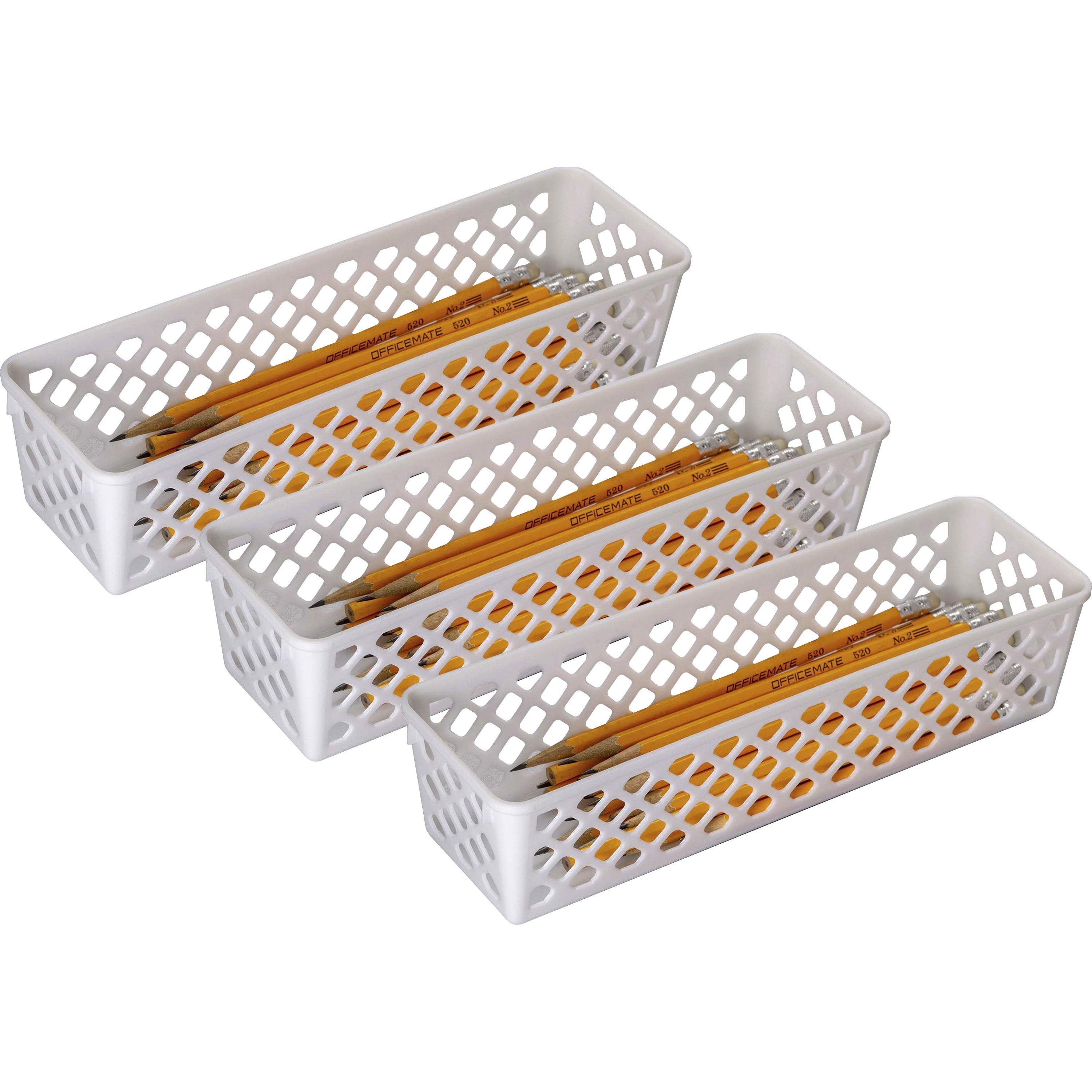 officemate-achieva-long-supply-basket-3-pk-34-height-x-101-width-x-36-depth-compact-stackable-storage-space-white-plastic-3-pack_oic26204 - 1