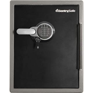 Sentry Safe Digital Fire/Water Safe - 2 ft - Digital, Programmable, Dual Key Lock - 4 Live-locking Bolt(s) - Fire Proof, Water Resistant, Pry Resistant - for Tablet, Cell Phone, External Hard Drive, Memory Card, USB Drive, CD, DVD, Home, Office - In