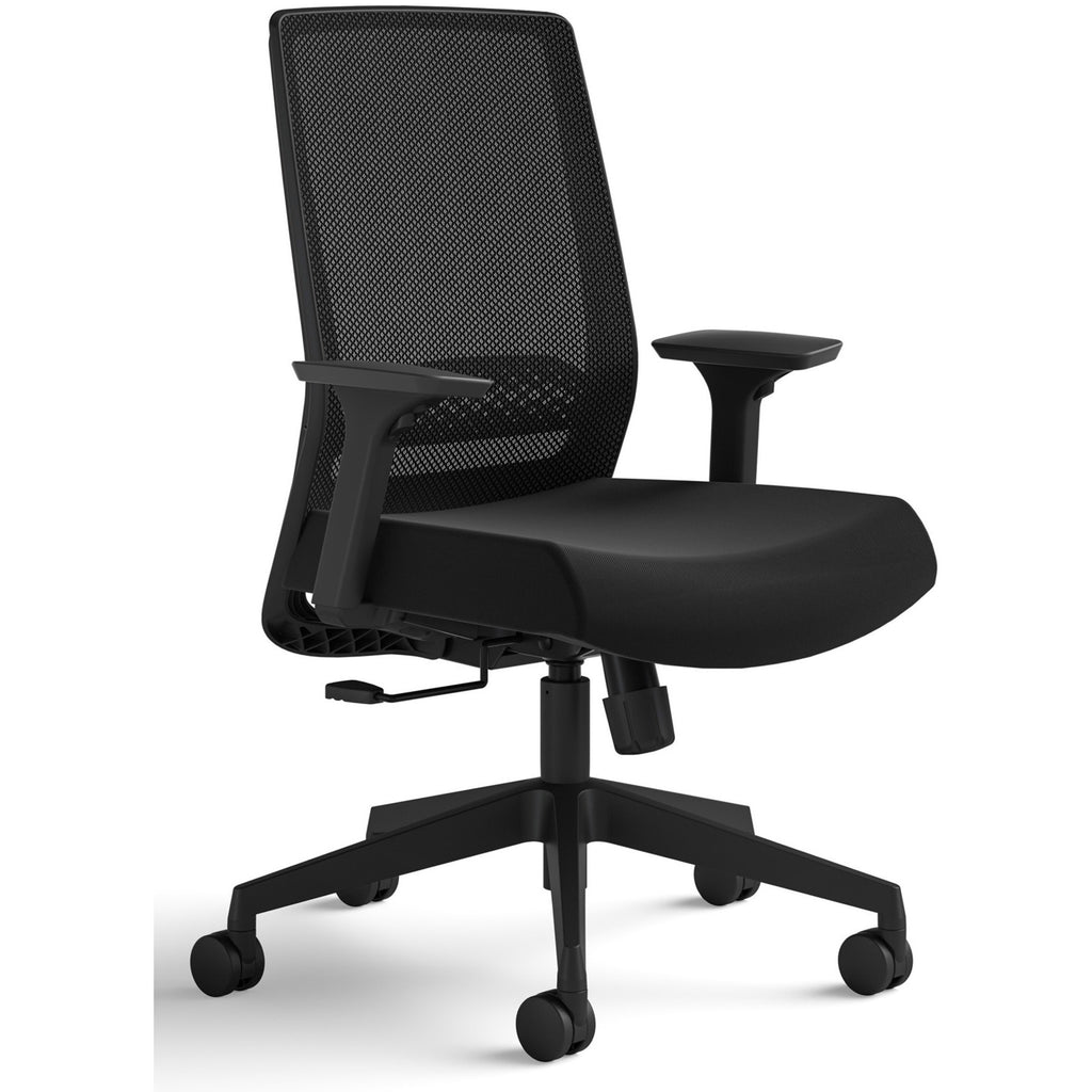 Medina Basic Task Chair, Supports Up to 275 lb, 18" to 22" Seat Height, Black