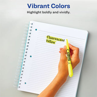 HI-LITER Pen Style Highlighters - Chisel Marker Point Style - Fluorescent Yellow - 200 / Carton