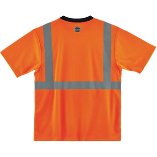 GloWear 8289BK Class 2 Hi-Vis T-Shirt with Black Bottom, Large, Orange, Ships in 1-3 Business Days