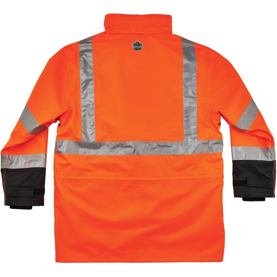 GloWear 8388 Class 3/2 Hi-Vis Thermal Jacket Kit, Large, Orange, Ships in 1-3 Business Days