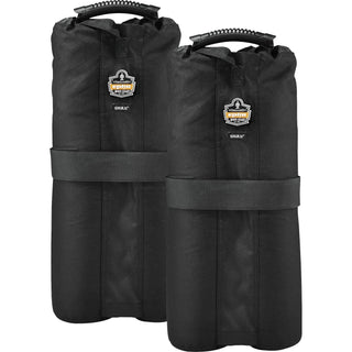 Shax 6094 One Size Tent Weight Bags - 40 lb Capacity - 10" Width x 7" Length - Black - Polyurethane, Polyester - 1Each - Tent