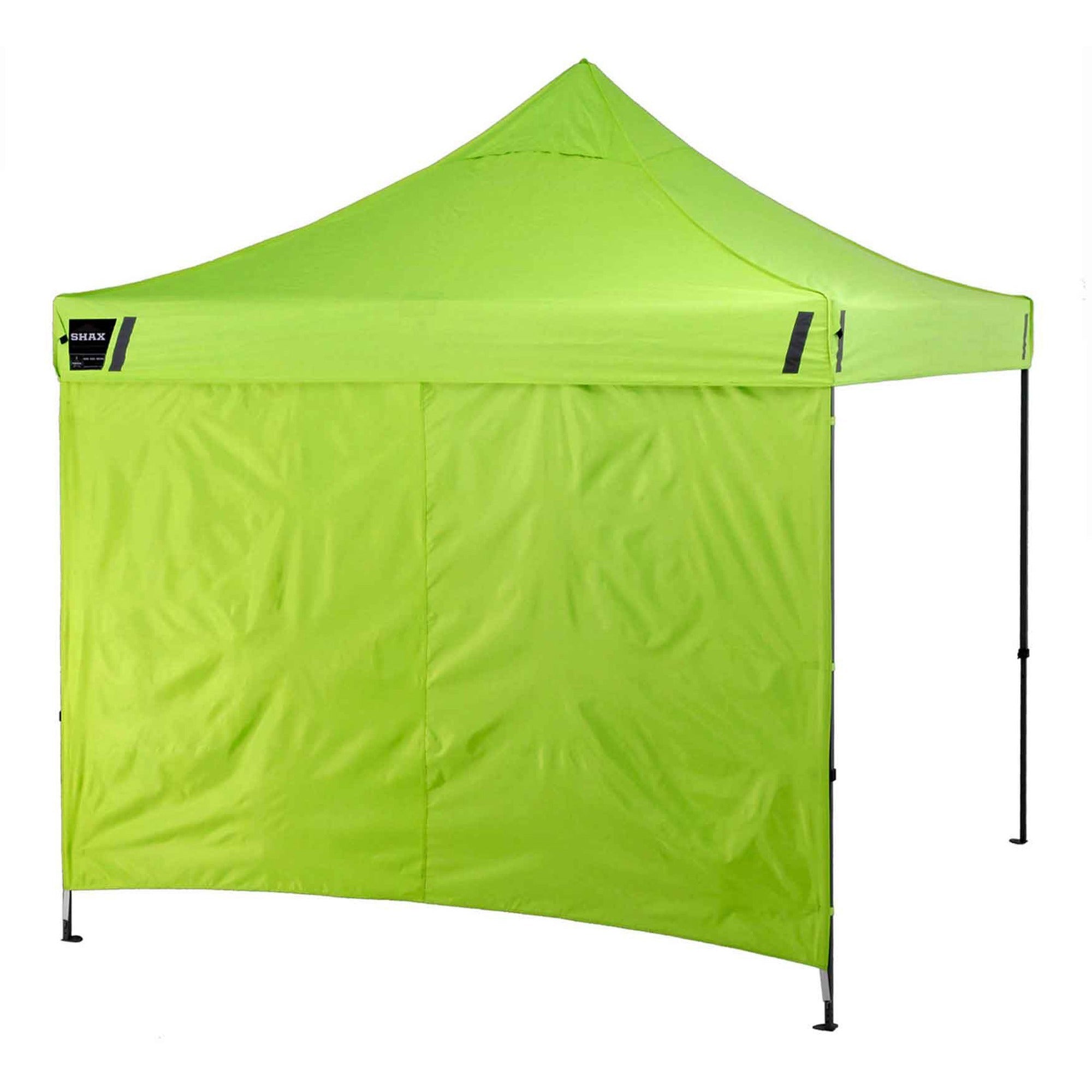 Shax 6098 Pop-Up Tent Sidewall, Single Skin, 10 ft x 10 ft, Polyester, Lime, Ships in 1-3 Business Days