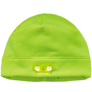 N-Ferno 6804 Skull Cap Winter Hat with LED Lights, One Size Fits Mosts, Lime, Ships in 1-3 Business Days