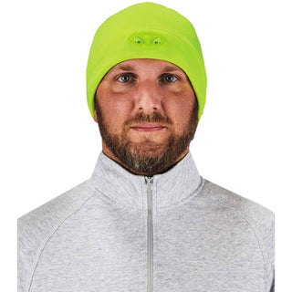 N-Ferno 6804 Skull Cap Winter Hat with LED Lights, One Size Fits Mosts, Lime, Ships in 1-3 Business Days