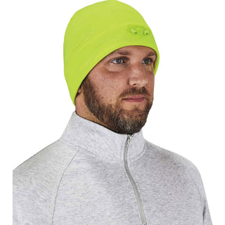 N-Ferno 6804 Skull Cap Winter Hat with LED Lights, One Size Fits Mosts, Lime, Ships in 1-3 Business Days
