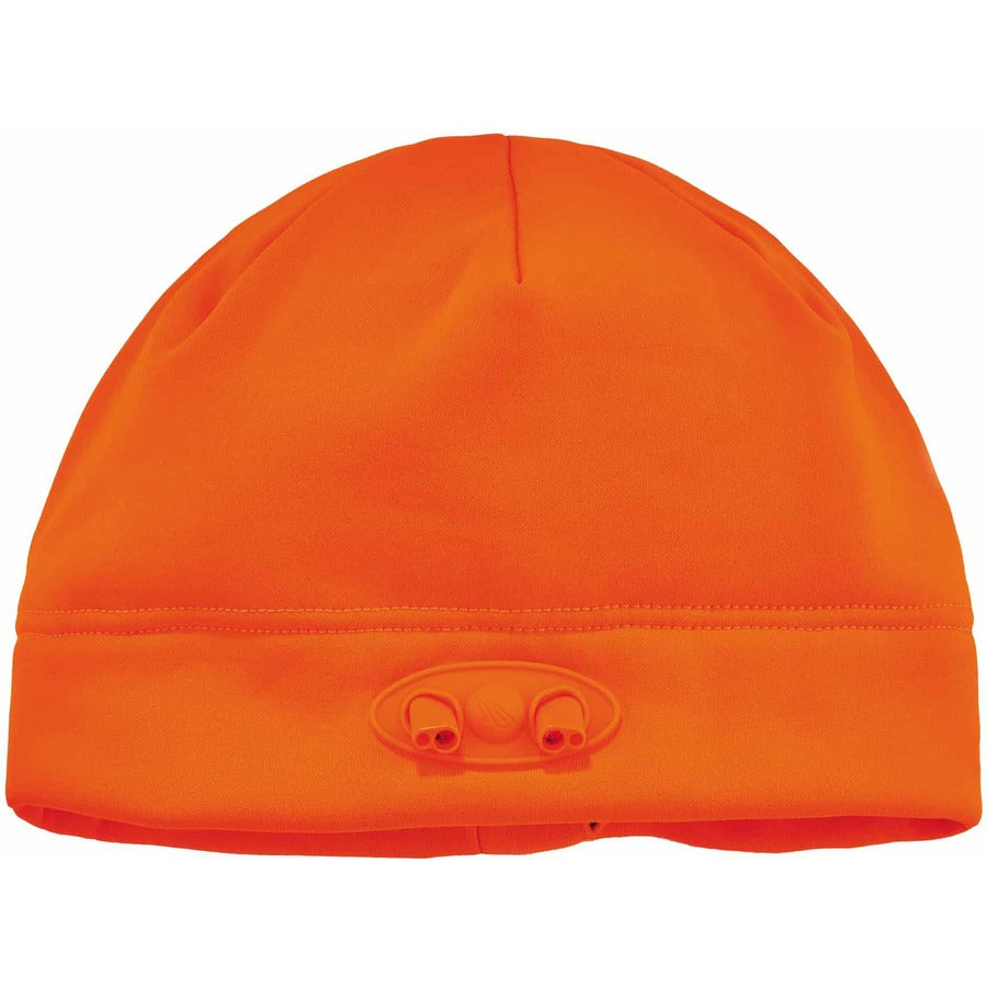 N-Ferno 6804 Skull Cap Winter Hat with LED Lights, One Size Fits Most, Orange, Ships in 1-3 Business Days