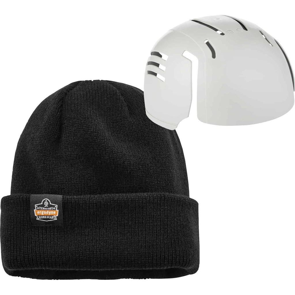 N-Ferno 6811ZI Rib Knit Hat + Bump Cap Insert, One Size Fits Most, Black, Ships in 1-3 Business Days