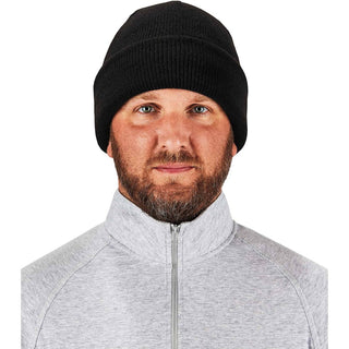N-Ferno 6811ZI Rib Knit Hat + Bump Cap Insert, One Size Fits Most, Black, Ships in 1-3 Business Days