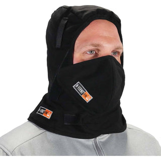 N-Ferno 6876 2-Layer FR Liner + Mouthpiece Kit, Modacrylic Cotton, One Size Fits Most, Black, Ships in 1-3 Business Days