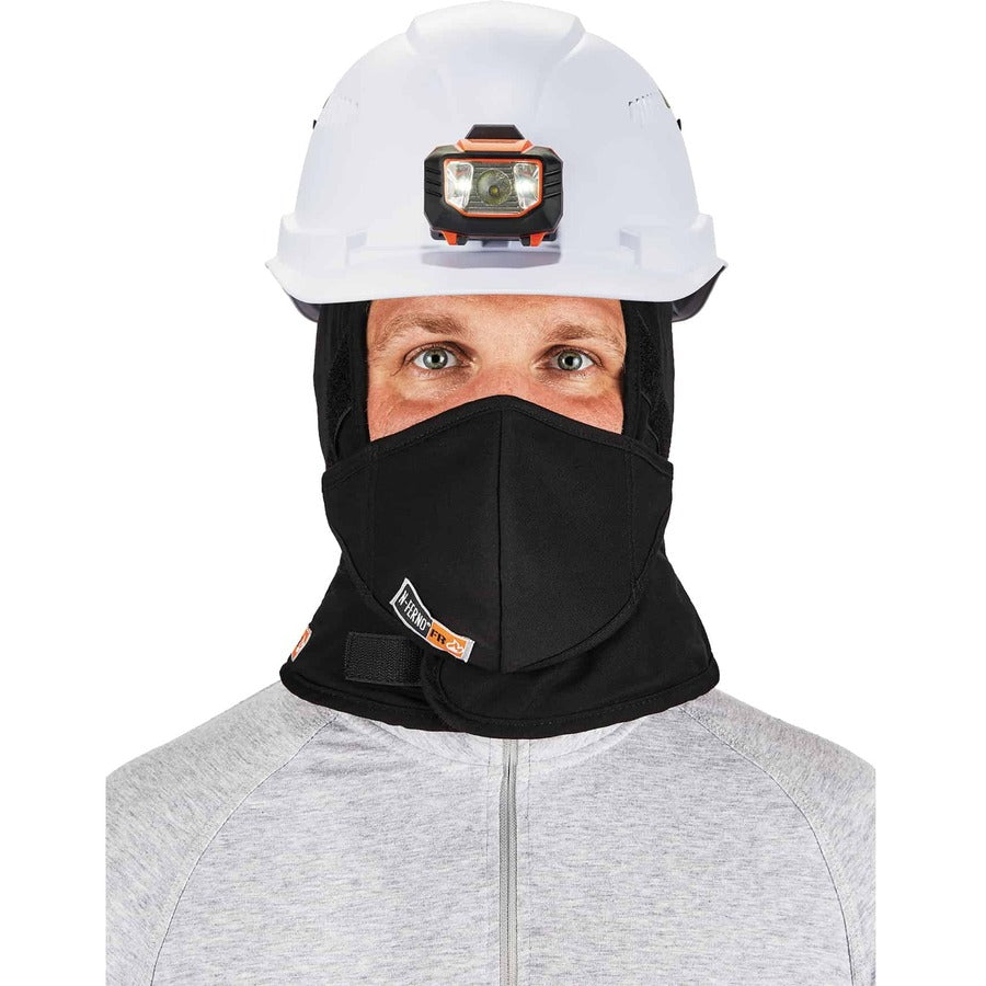 N-Ferno 6876 2-Layer FR Liner + Mouthpiece Kit, Modacrylic Cotton, One Size Fits Most, Black, Ships in 1-3 Business Days